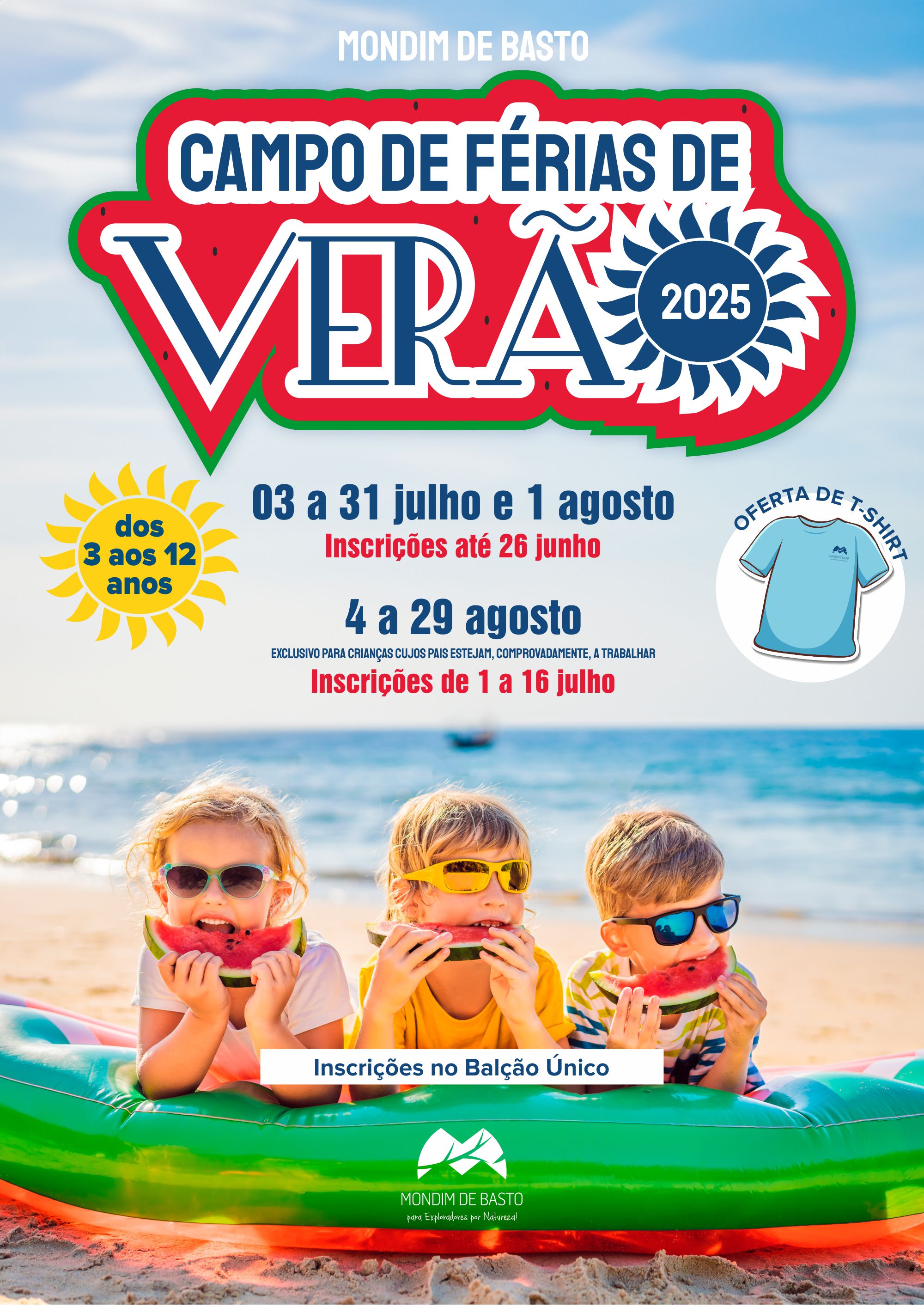 Cartaz Campo de Férias de Verão 2025