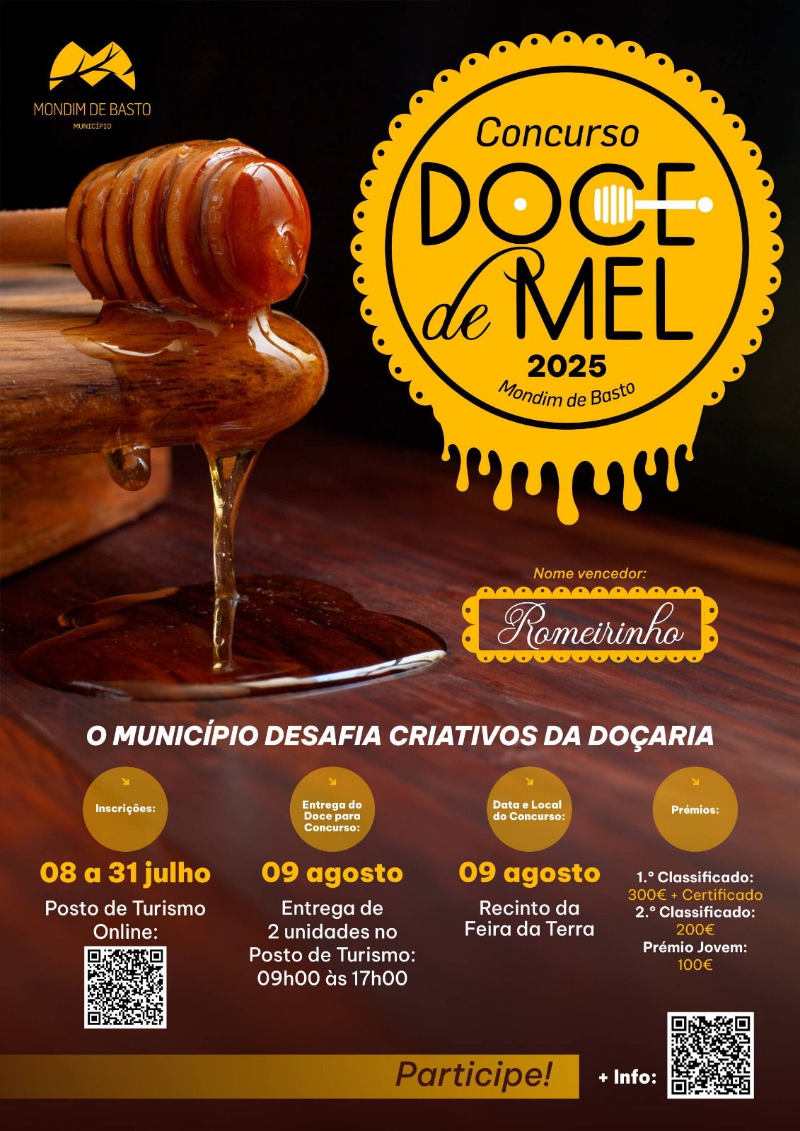 Cartaz Concurso Doce de Mel